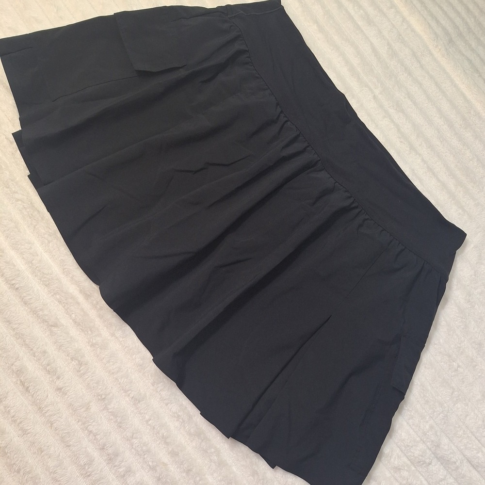 Offline by Aerie Real Good Pleated Tennis Skirt Skort Womens XL Blk Pickle Ball